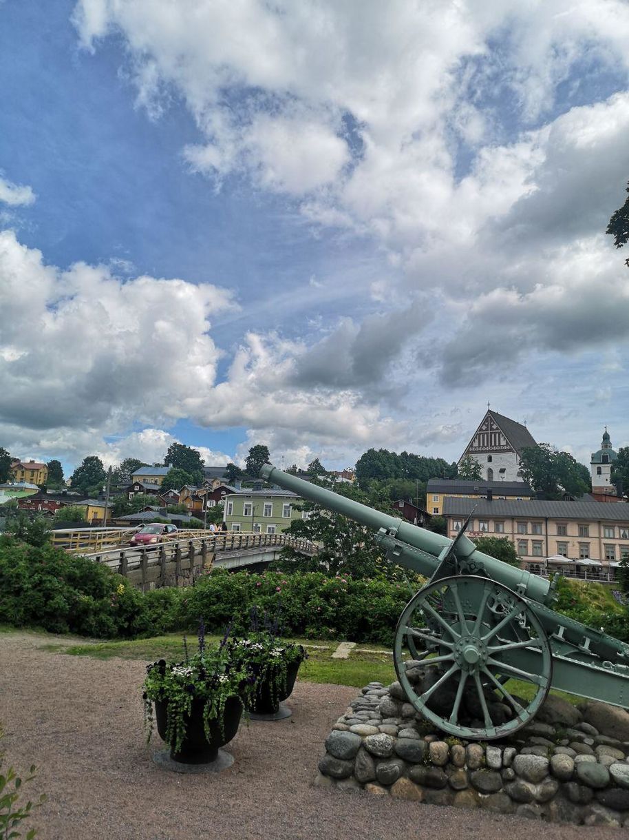 Panorama of Porvoo. You can see the cathedral on the right side in the back.