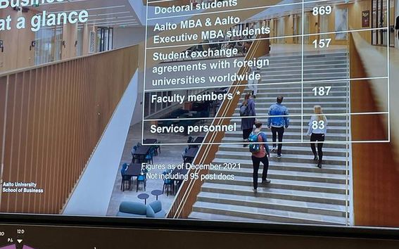 Student's picture from a welcome event