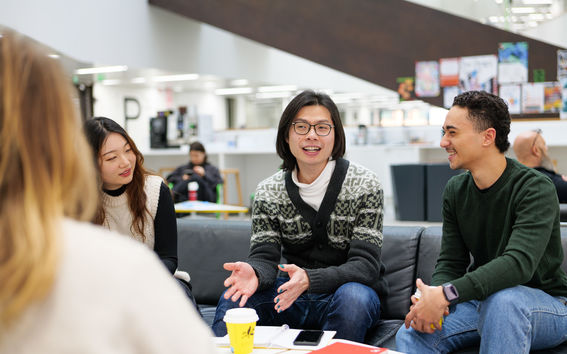 Best sitting and talking with friends on campus.