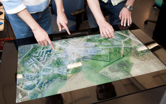 People looking at a map