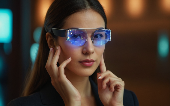 Accessing AI trough smart glasses.