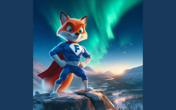 Supersankari Alexis seikkailee keinoälymaailmassa (Kuvalähde: Bing Image Creator)