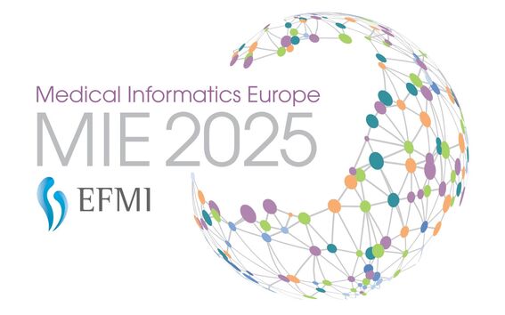 Logo of MIE conference 2025.