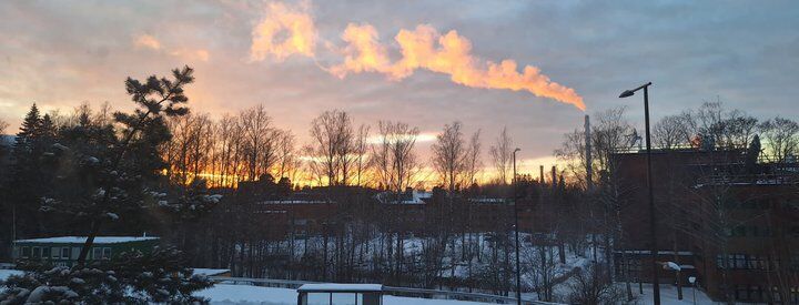 Sunset view from student's room
