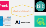 Several logos of places to get student discount