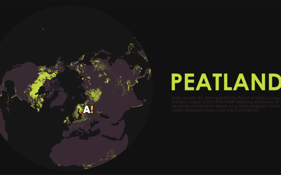 map of world peatlands