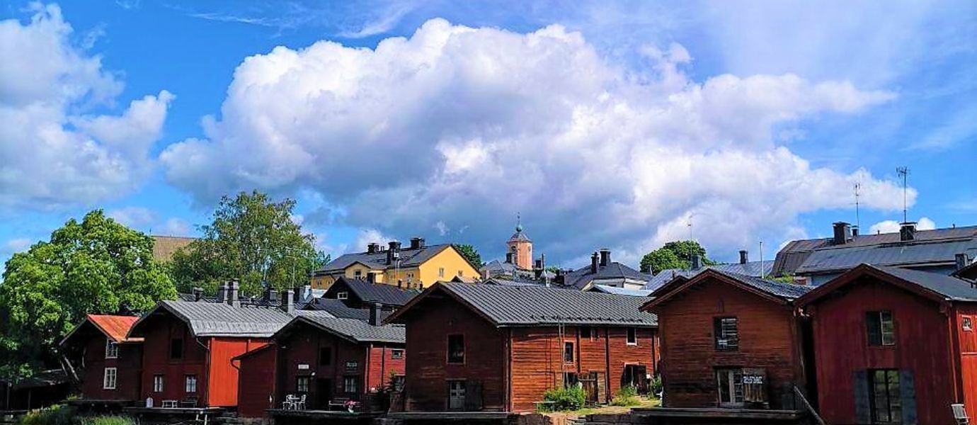 Wooden barns in Porvoo