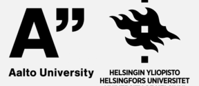 Aalto university and Helsinki university logos