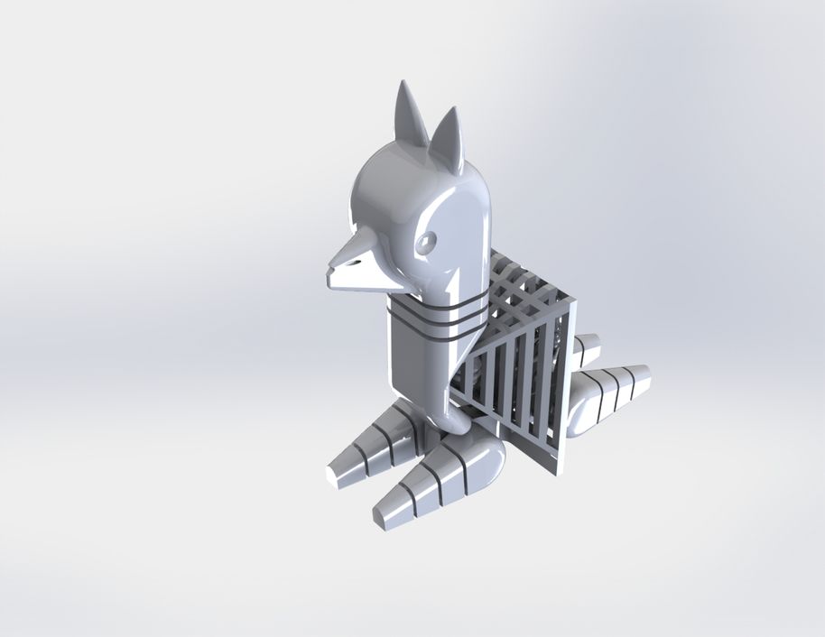 My team’s 3D model of an alpaca.